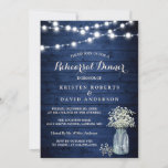 Convites Janto de Ensaio Rustic Midnight Blue Lights<br><div class="desc">Rústico Bebê Respira Meia-Noite Luzes Azuis Ensaio de Janto Convite Modelo. (1) Para mais personalização, clique no link "personalizar mais" e use nossa ferramenta design para modificar esse modelo. (2) Se você prefere papéis mais espessos / Término da matéria, talvez considere escolher o Tipo de papel correspondente. (3) Se precisar...</div>