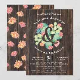 Convites Janto de Ensaio Rustic Watercolor com Êxito