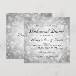 Convites Janto de ensaio Silver Winter Wonderland
