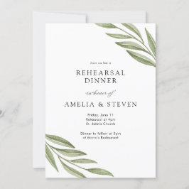 Convites Janto de ensaio simples das filiais verdes