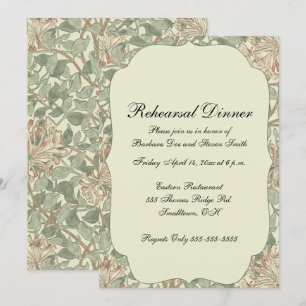 Convites Janto de ensaio Vintage Modern Floral Modelo