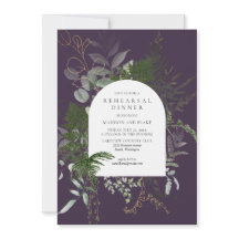 Janto de ensaio Wild Fern Greenery Purple Weding