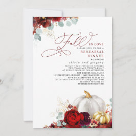 Convites Janto De Ensaios De Amor Com Burgundy Floral