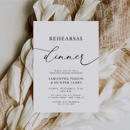 Convites Janto de Ensaios de Casamento de Caligrafia Elegan