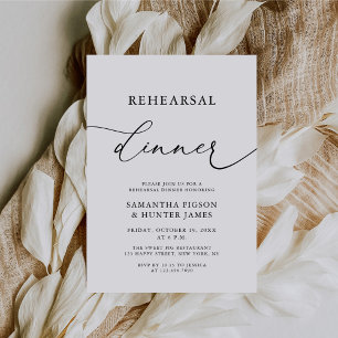 Convites Janto de Ensaios de Casamento de Caligrafia Elegan