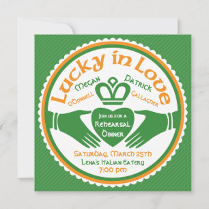 Convites Janto de Ensaios de Casamento de Claddagh Irlandês