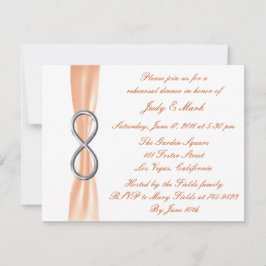 Convites Janto de Ensaios de Casamento de Infinidade Laranj