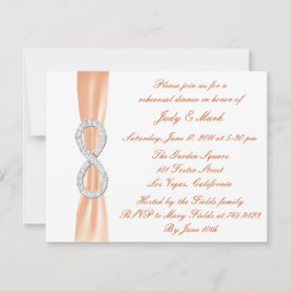 Convites Janto de Ensaios de Casamento de Infinidade Laranj