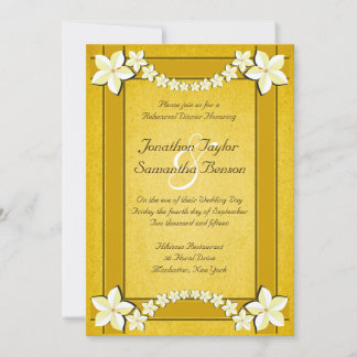 Convites Janto de Ensaios de Casamento Flamental Dourado Ru