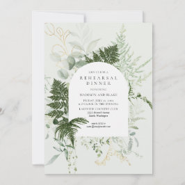 Convites Janto de Ensaios de Casamento Florestal Wild Fern