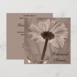 Convites Janto de Ensaios de Casamento Gerber Daisy da rosa