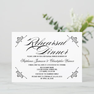 Convites Janto de Ensaios de Elegância em Caligrafia