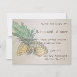 Convites Janto de Ensaios de Pineapple em Casamento de Prai