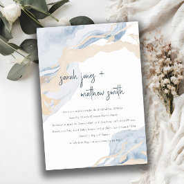 Convites Janto de Ensaios de Praia do Mar de Beige Azul abs