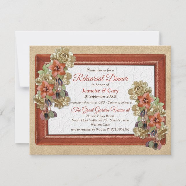 Convites Janto de Ensaios de Textura em Couro e Suede (Frente)