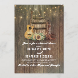 Convites Janto de Ensaios do Cowboy Boots Wine Barrel Count