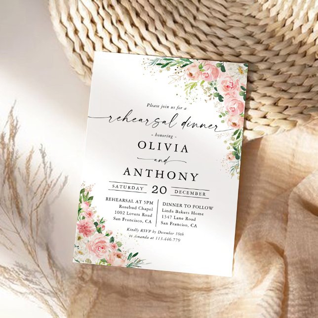 Convites Janto de Ensaios Dourados Rosa Rosa Rosa Rosa Esbr (Criador carregado)