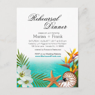 Convites Janto de Ensaios em Praia da Aloha Plumeria Frangi