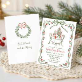 Convites Janto de Férias de Natal Imaginosas Desenhadas à M