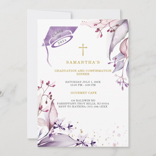 Convites Janto de Graduação e Confirmação (Frente)