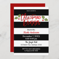 Janto de Natal do Red Foil Shine Chic Modern Scrip