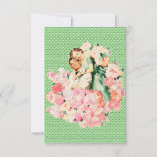 Convites Janto de Noivados retrô dos anos 50