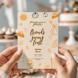 Convites Janto de outono de Banquete de Amizade