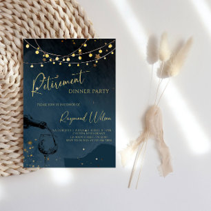 Convites Janto Elegante de Aposentação