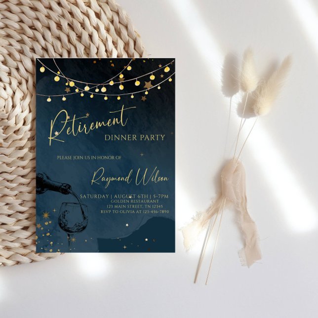 Convites Janto Elegante de Aposentação (Criador carregado)