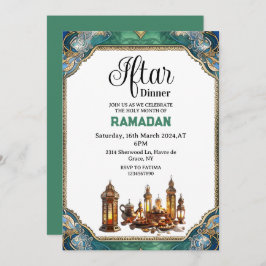 Convites Janto Elegante Iftar Ramadan 2025