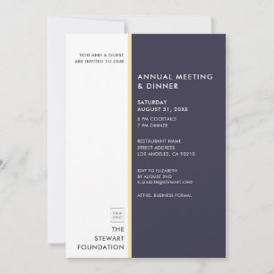 Convites Janto Empresarial Dourado Moderno e Minimalista