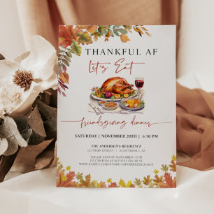 Convites Janto Engraçado de Ação de Graças