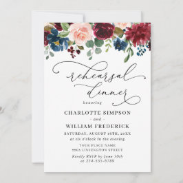 Convites Janto Eucalyptus Rosa Marinho REHEARSAL  Burgundy