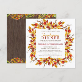 Convites Janto Fall Watercolor Floral Friendding