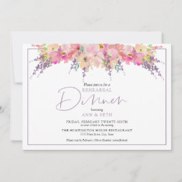 Convites Janto Floral de Ensaio Elegante