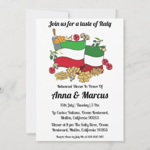 Convites Janto italiano moderno