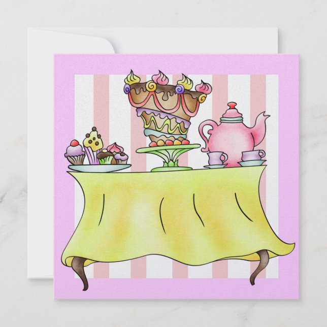 Convites Janto / Luncheon / Chá - SRF (Frente)