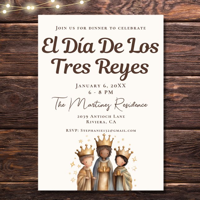 Convites Janto mexicano El Día De Los Tres Reyes (Criador carregado)