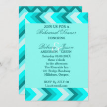 janto moderno de ensaio ombre turquoise chevron