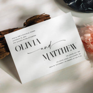 Convites Janto moderno minimalista de ensaio de casamento