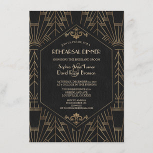 Convites Janto Real do Excelente Negro Gatsby 20s