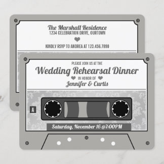 Convites Janto Retro Cassette Tape Wedding