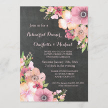 Janto Russo de Ensaio Floral Rosa-Rosa-Chalkboard