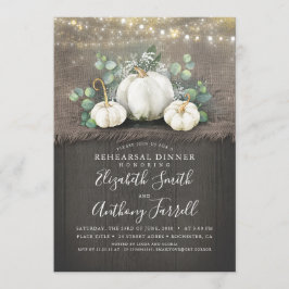 Convites Janto Russo de Ensaios de Pumpkins Branco