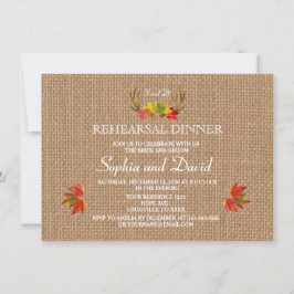 Convites Janto Rustic Antlers Fall Boho Wedding REHEARSAL