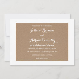 Convites Janto Rustic Brown Kraft - Ensaio por País