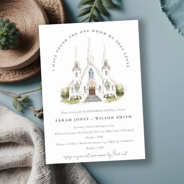 Convites Janto Simples da Igreja Católica de Aquarela (Criador carregado)