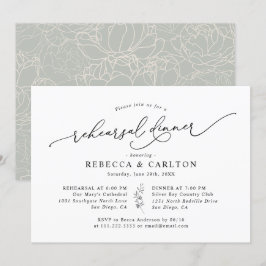 Convites Janto Simples de Ensaio de Caligrafia Elegante