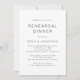 Convites Janto Simples de Ensaio de Casamento Branco Negro