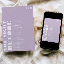 Convites Janto simples de ensaio de casamento de lavandas